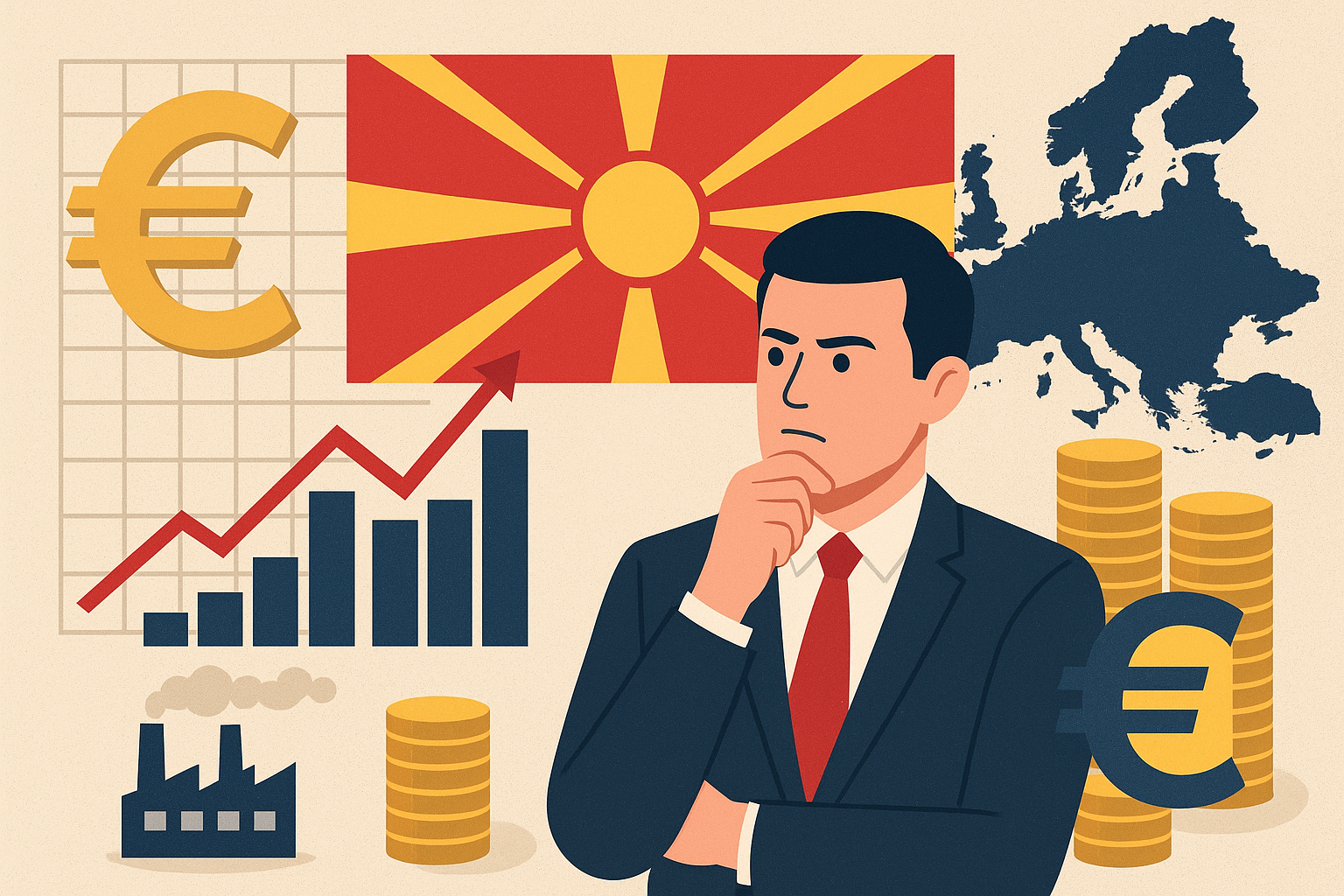 Të ardhurat mesatare në Maqedoninë e Veriut  larg standardeve evropiane