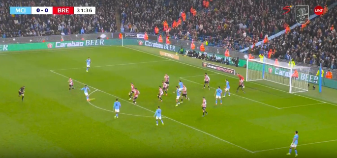 Cherki shënon gol të jashtëzakonshëm  City në avantazh ndaj Brentford