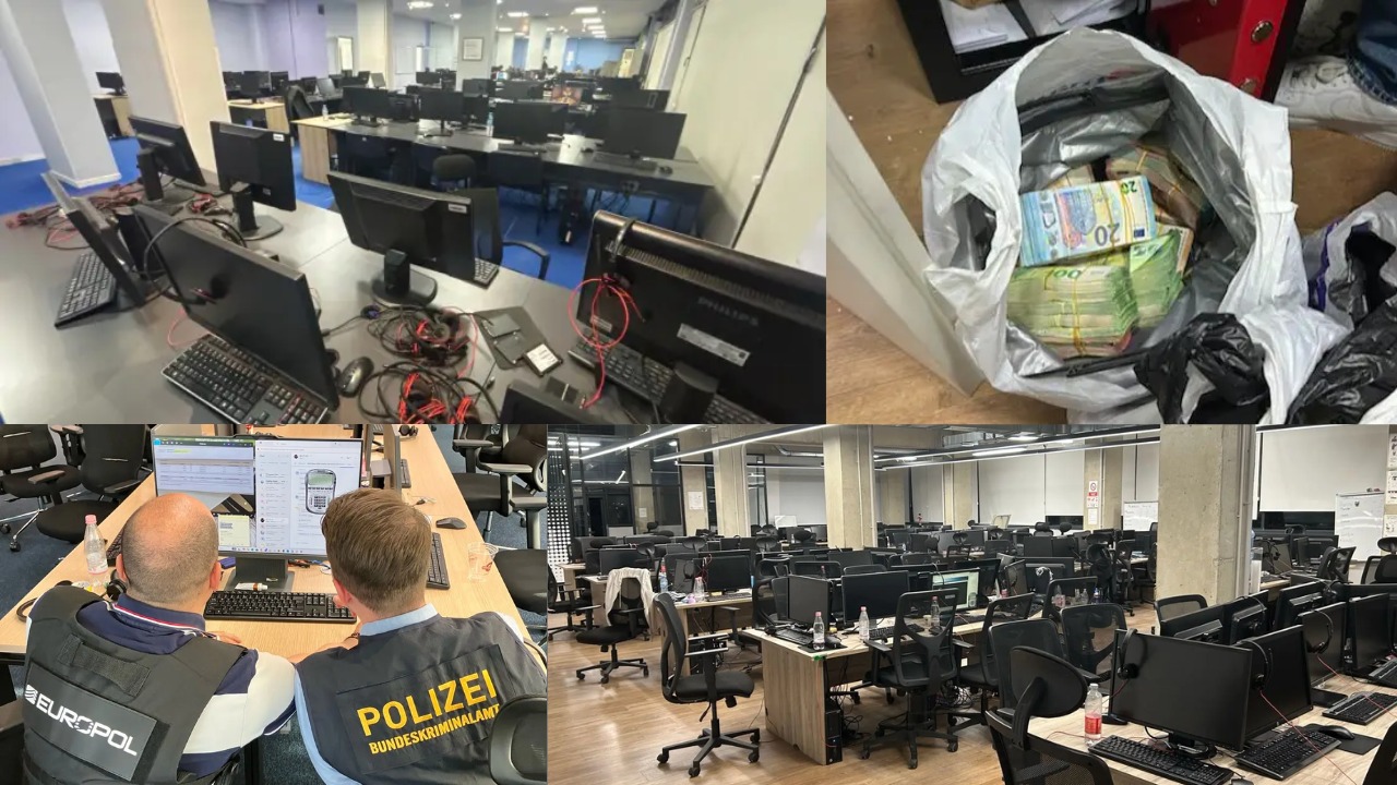 Thasë të mbushur me euro  Europol nxjerr pamjet nga aksioni i call center ave në Tiranë