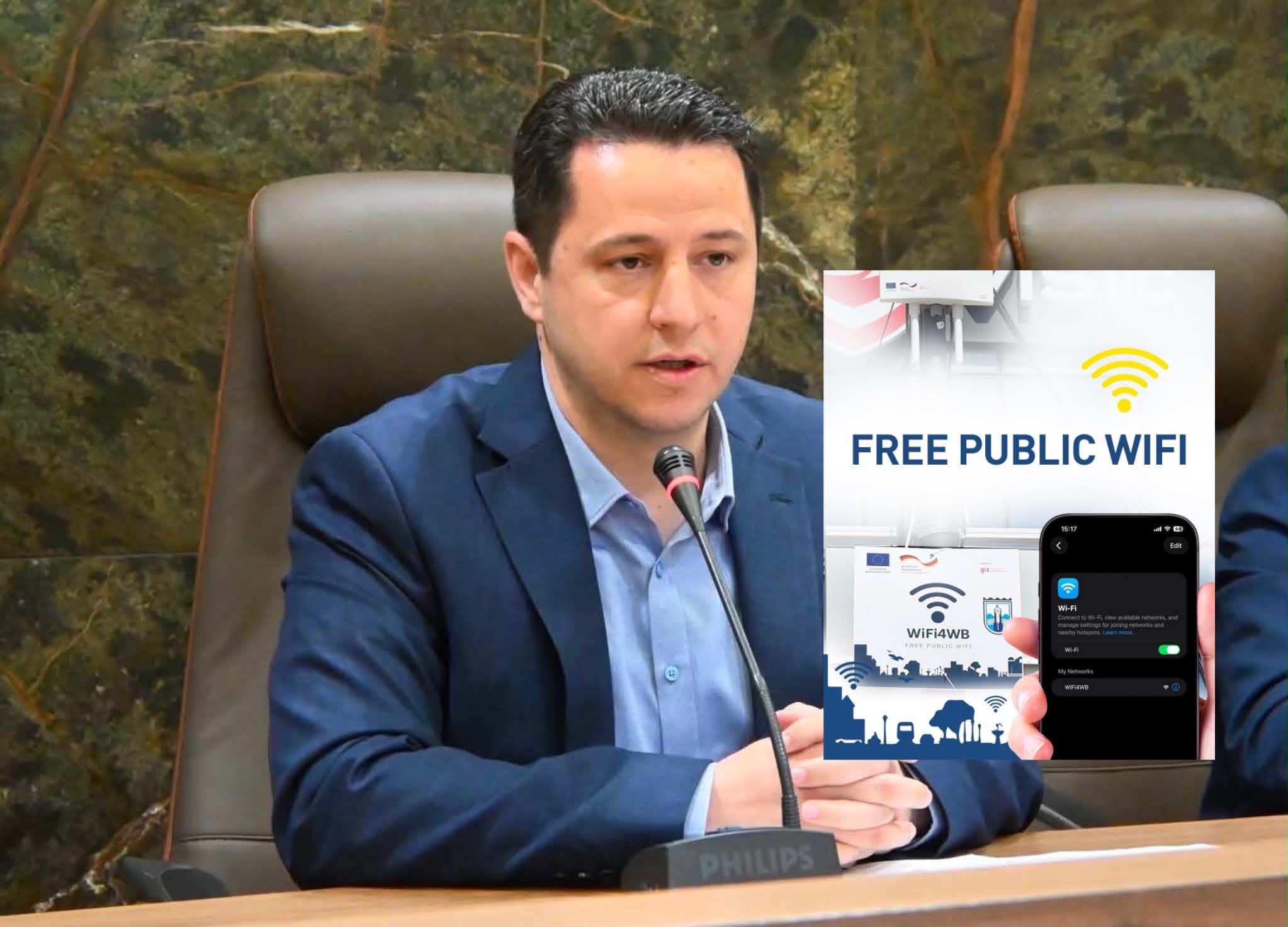 Valbon Limani  Gostivari tashmë ofron Wi Fi falas në hapësirat publike