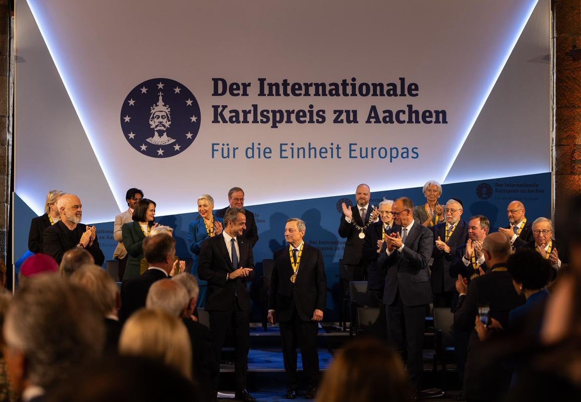Mario Draghi merr  Karli i Madh   në ceremoninë e ndarjes së çmimit të rëndësishëm edhe kryeministri Rama