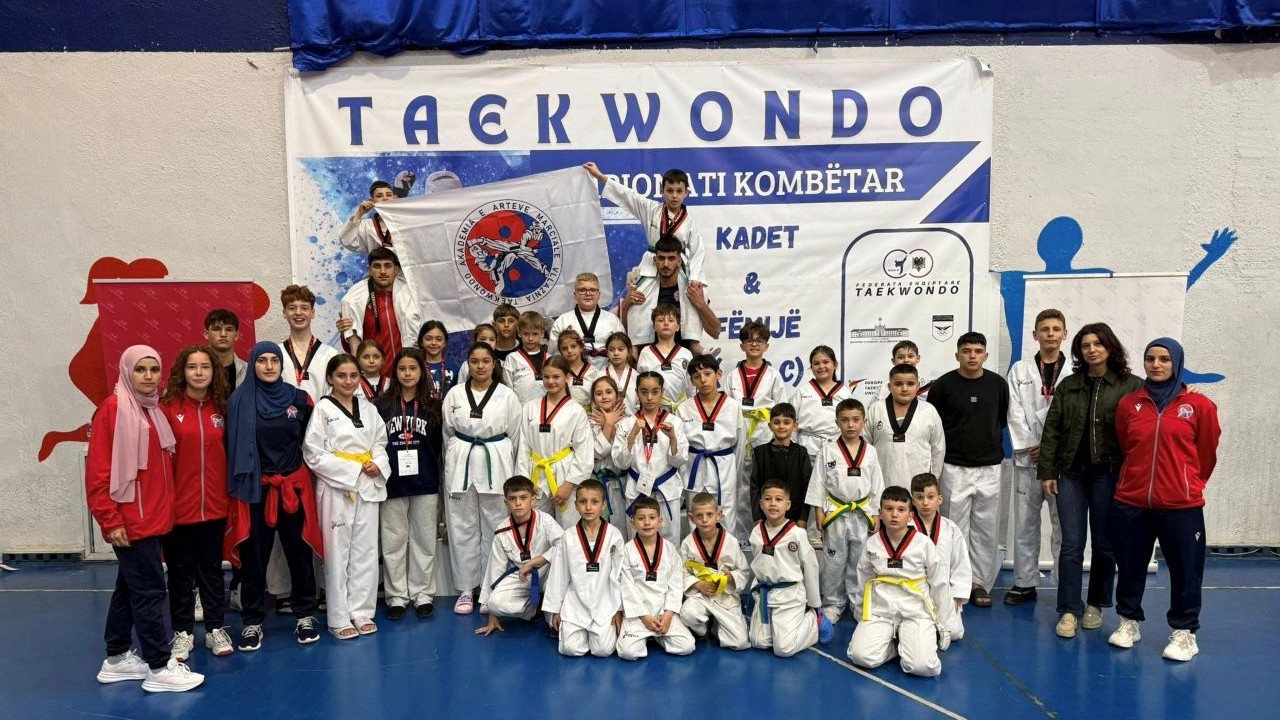 Vllaznia taekondo shpallet kampione e Shqipërisë për kadetë dhe fëmijë