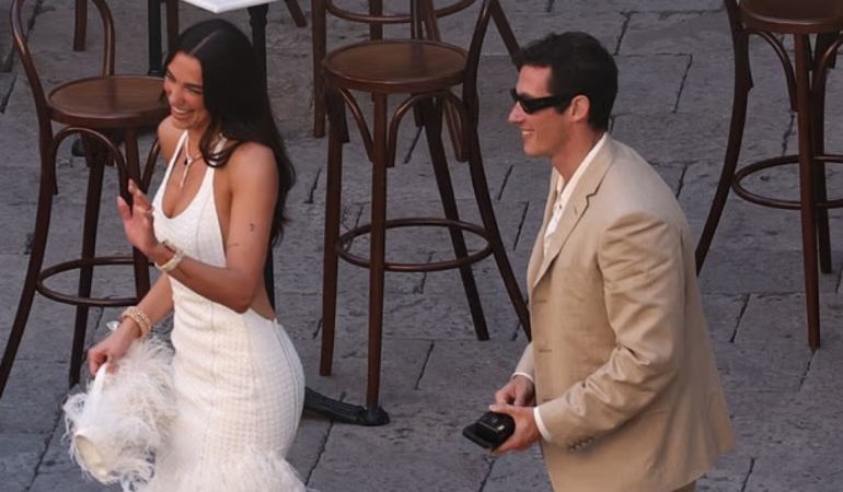 Pas festës së dasmës deri në agim, Dua Lipa dhe Callum Turner shihen duke…