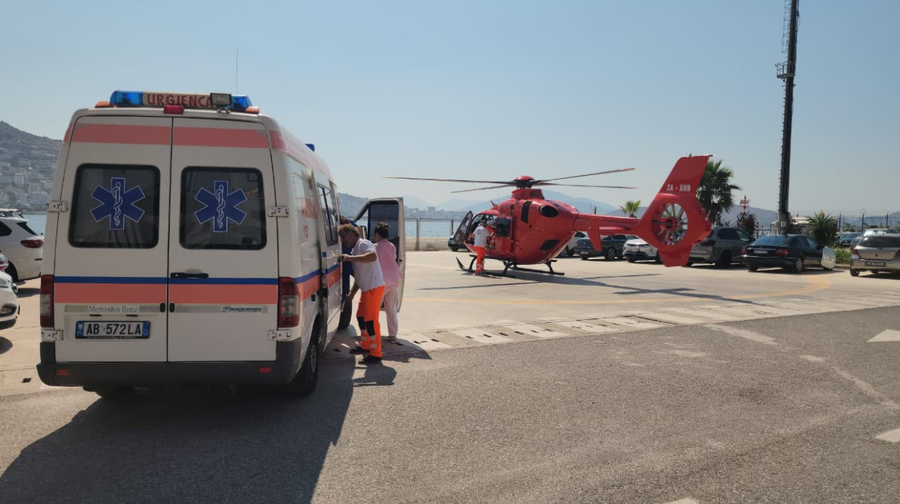 Aksident në aksin Delvinë–Sarandë, autobusi godet 65-vjeçarin, transportohet me helikopter drejt Tiranës