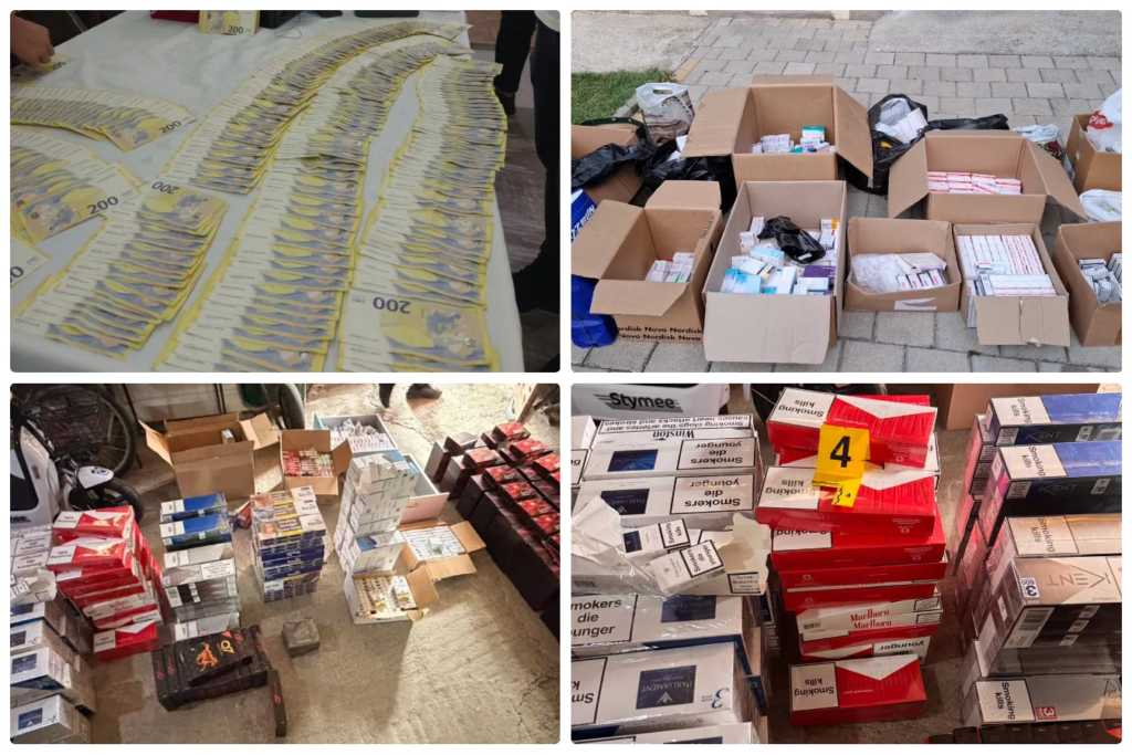 Aksioni në Shkup, Tetovë dhe Gjevgjeli, kallëzim penal ndaj 8 personave! Sekuestrohen mbi 100 mijë euro, barna, suplemente dhe sende të tjera