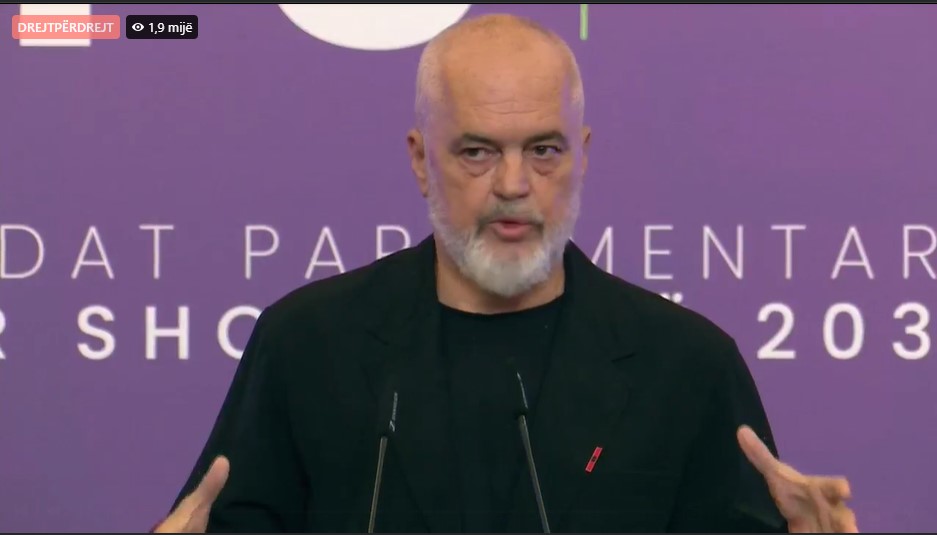 “Çdo të premte, në orën 5 do jepni llogari”, Rama: Kjo është vija e panegociueshme, sa të jem unë në krye të PS