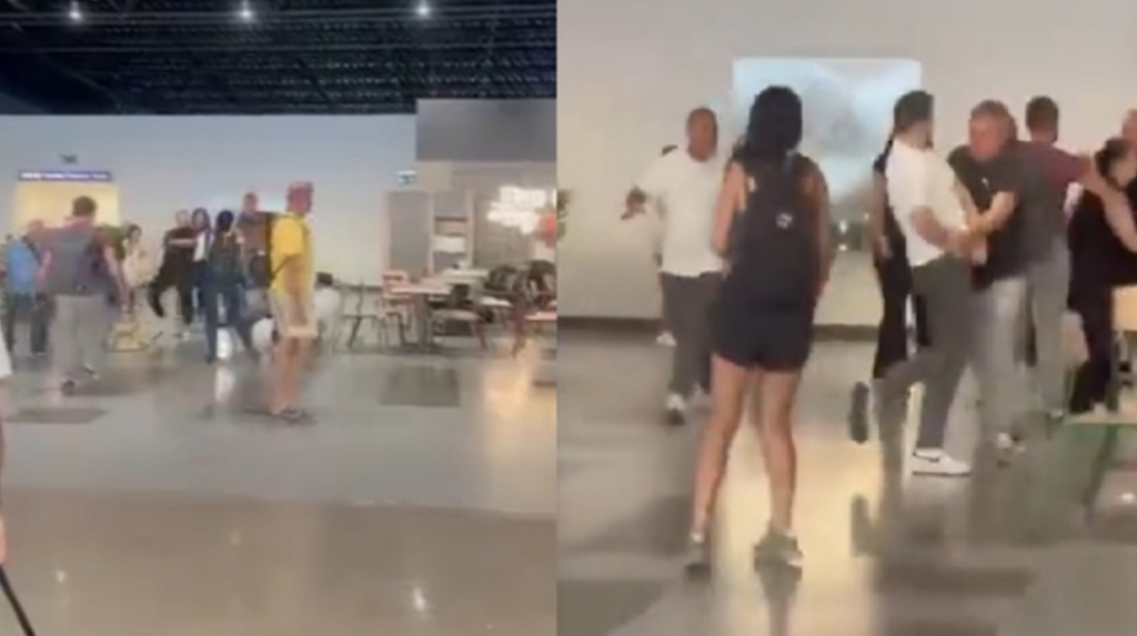 Përleshje në aeroportin e Shkupit: Sherr masiv para udhëtarëve në terminal