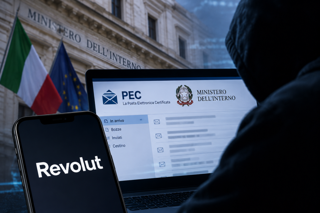 Komprometohet emaili shtetëror italian, u përdor për të marrë të dhënat e Revolut