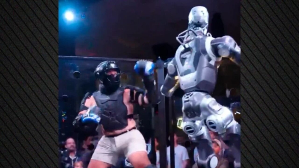 Influencuesi futet në ring në një duel të pazakontë me robotin/VIDEO!