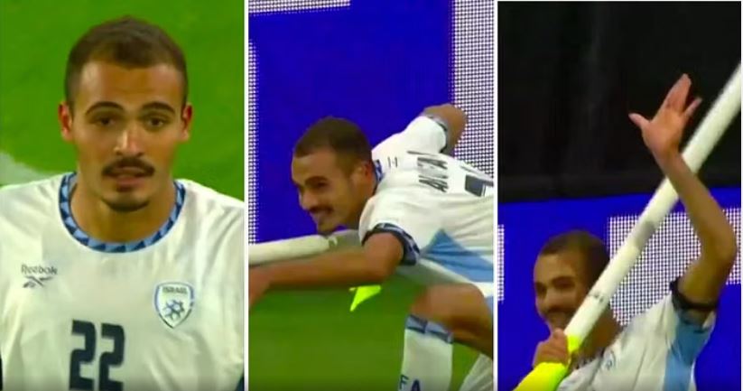 Festoi golin me gjestin e bilardos, sulmuesi i Izraelit ndëshkohet me karton të kuq!