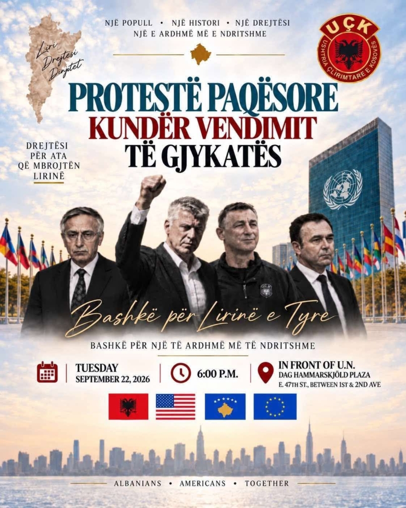 Paralajmërohet protestë para OKB-së në New York pas vendimit në Hagë