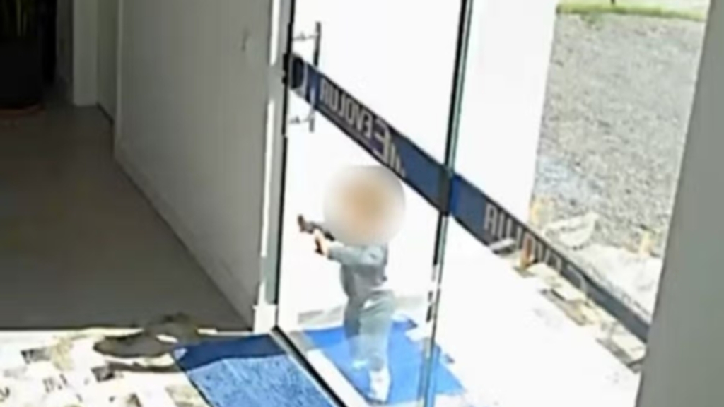 VIDEO virale/Vogëlushi 18 muajsh ikën nga çerdhja dhe shkon vetëm te nëna në punë!