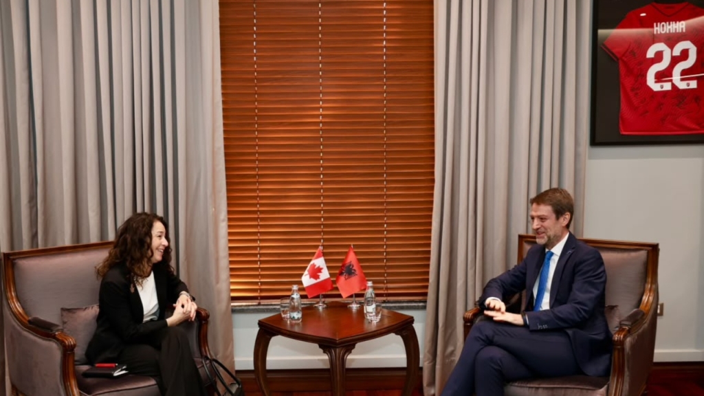 Ministri Hoxha takohet me Ambasadoren e Kanadasë në Shqipëri: Mundësi të reja në fushat me interes të përbashkët