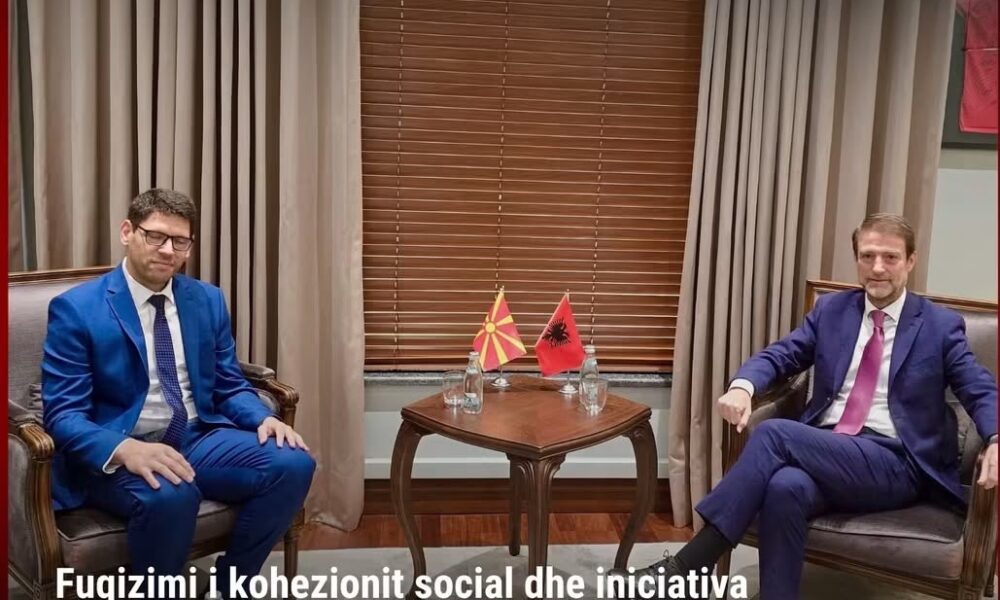 Agon Ferati takon në Tiranë ministrin Ferit Hoxha- në fokus Korridori 8 dhe integrimi evropian