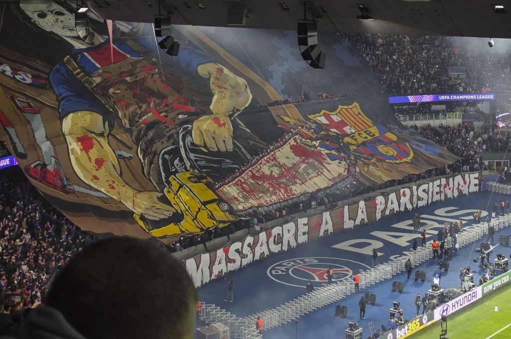 Barcelona ankohet në UEFA për koreografinë e tifozëve të PSG-së: E dhunshme dhe fyese