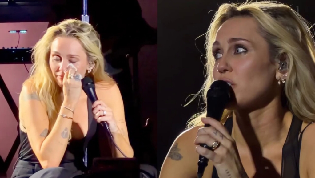 Miley Cyrus shpërthen në lot gjatë koncertit, i dedikon një këngë Dolly Parton!