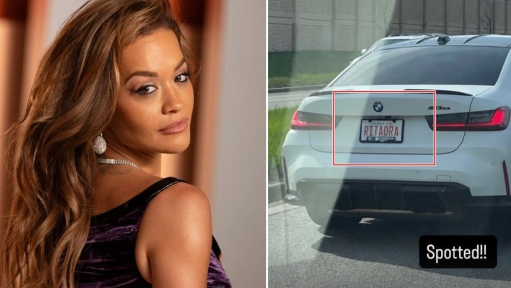Rita Ora befasohet nga një veturë me targa që mban emrin e saj!