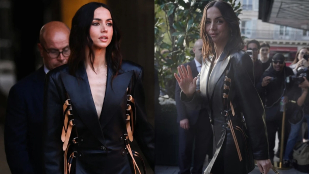 Ana de Armas tërheq vëmendjen në Paris me një veshje lëkure të zezë!