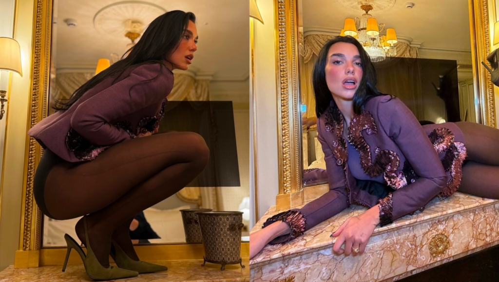 Dua Lipa shfaqet në Paris me një tjetër look transparent!