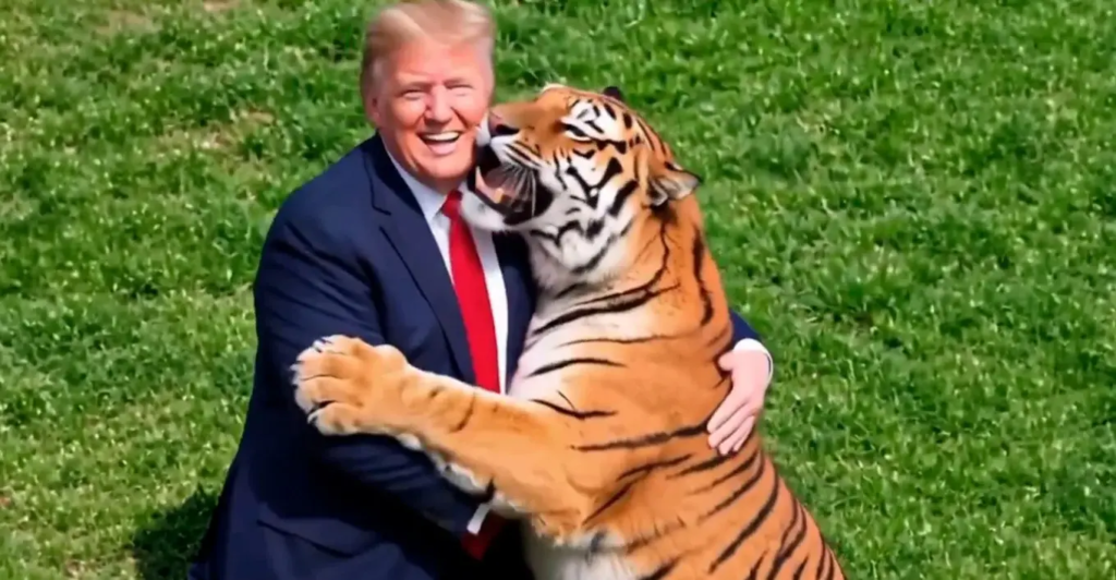 Trump dhe tigri: Një përballje e çuditshme pas incidentit tragjik në Angli